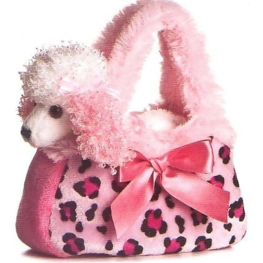 Cotton Candy - Fancy Pals Poodle In Pink Spot Bag