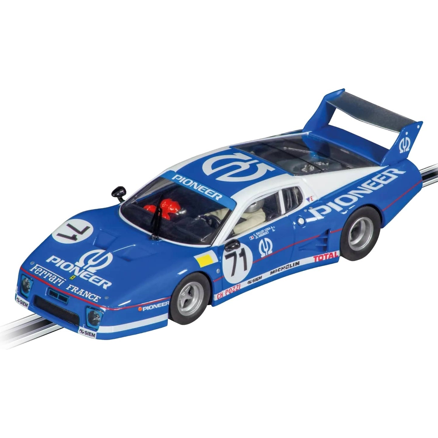 Carrera -  Digital 1:32 - Ferrari 512 BB LM C Pozzi No.71 - Slot Car Also Suits Scalextric