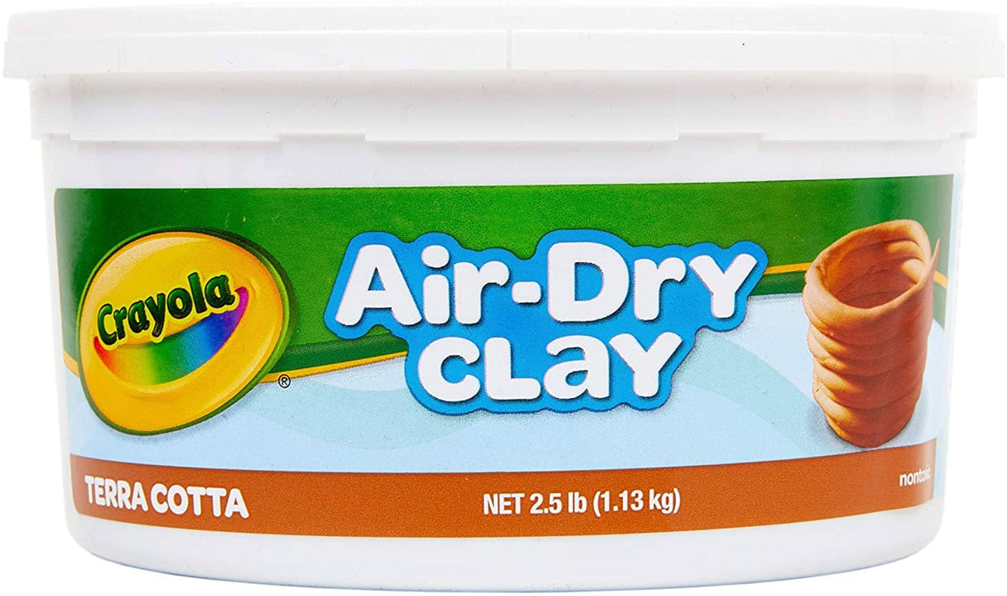 Crayola -  1.13 Air Dry Clay Terracotta Colour Sculpt Model Clay Great For Art Projects! Crayola