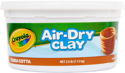 Crayola -  1.13 Air Dry Clay Terracotta Colour Sculpt Model Clay Great For Art Projects! Crayola