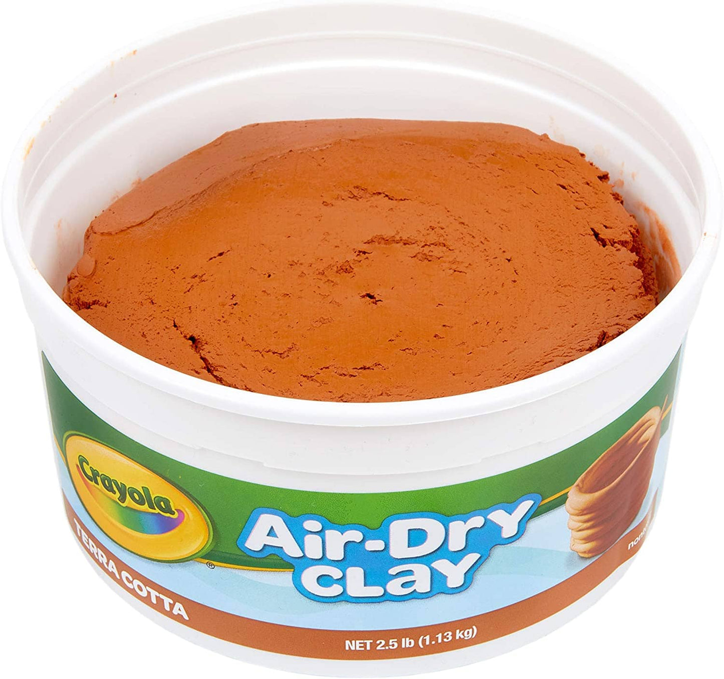 Crayola -  1.13 Air Dry Clay Terracotta Colour Sculpt Model Clay Great For Art Projects! Crayola