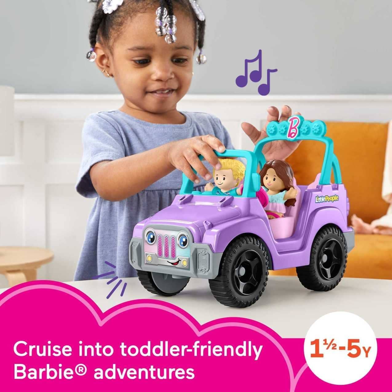 Barbie -  Little People With Beach Cruiser Music Sounds And 2 Figures - Fisher-Price