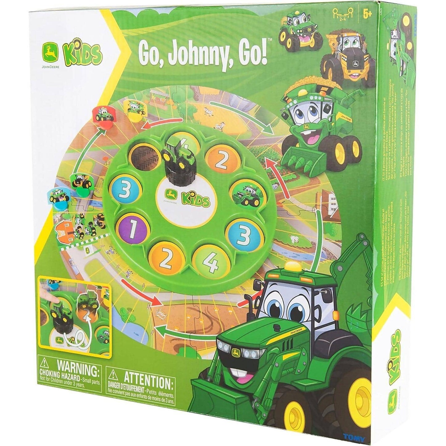 John Deere -  Kids - Go Johnny Go - Kid’s Board Game -tomy