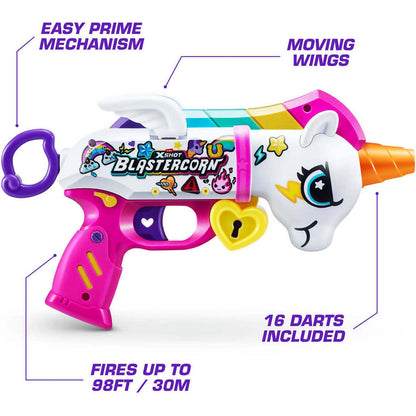 Zuru - X Shot Blastercorn Unicorn Blaster 16 Darts