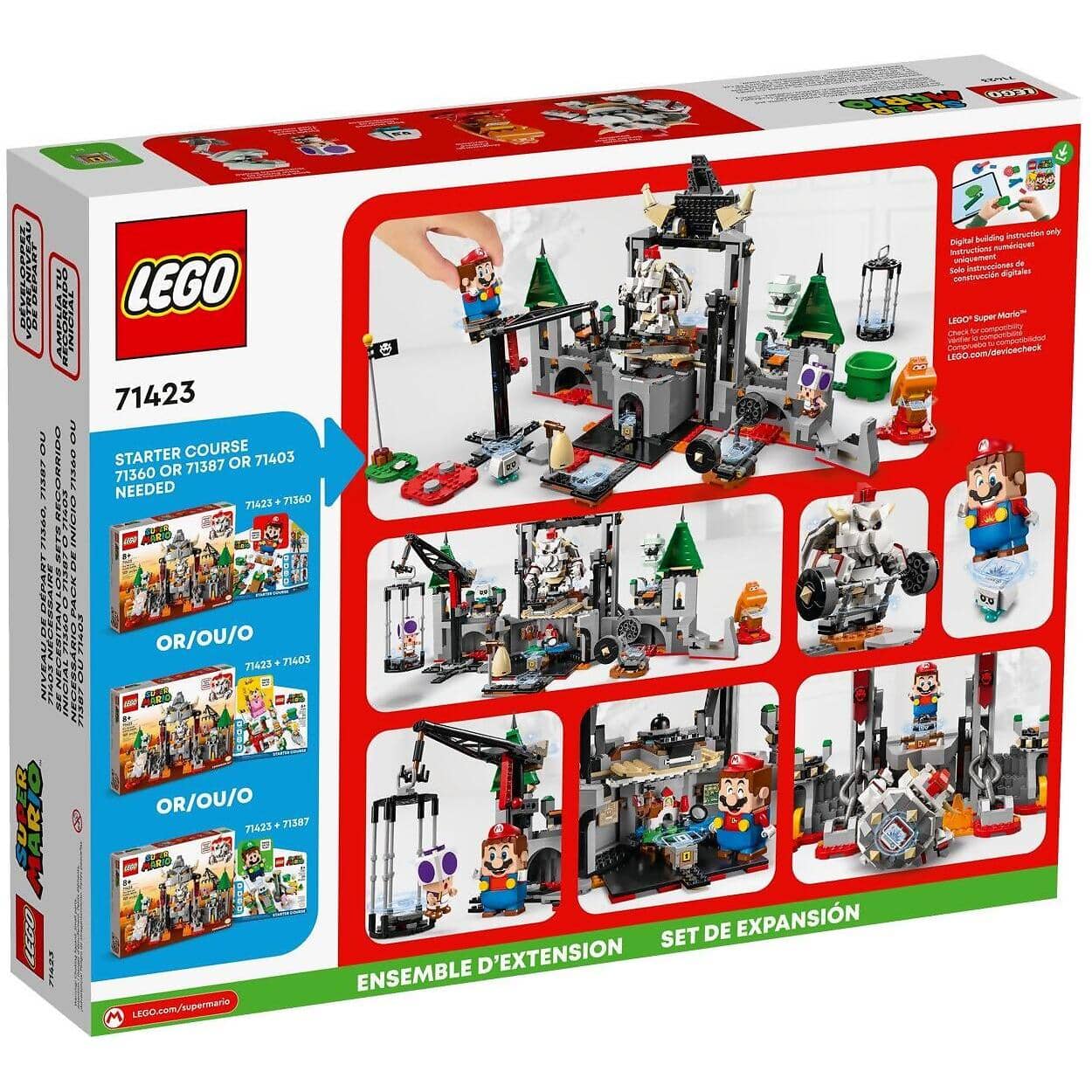 LEGO 71423 Dry Bowser Castle Battle Expansion Set - Super Mario