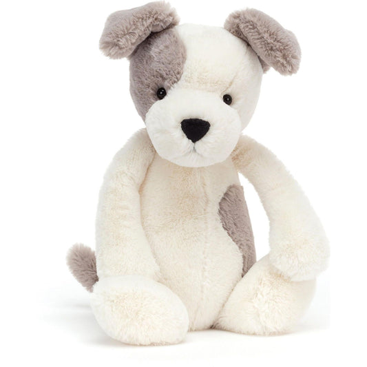 Jellycat - Bashful Grey White Terrier Puppy Medium 31x15x12cm