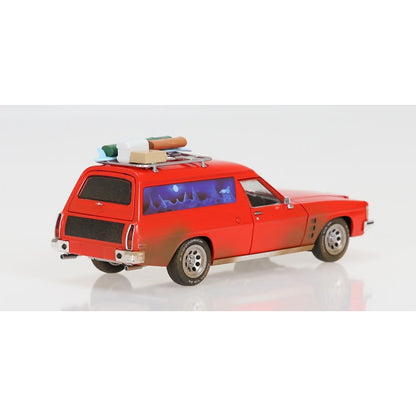 DDA Collectibles -  1:24 Scale - Max's 1975 HJ Holden Sandman Panelvan Dirty Version Movie Fully Detailed Opening Doors Bonnet Tailgate Roof Rack - Diecast Model