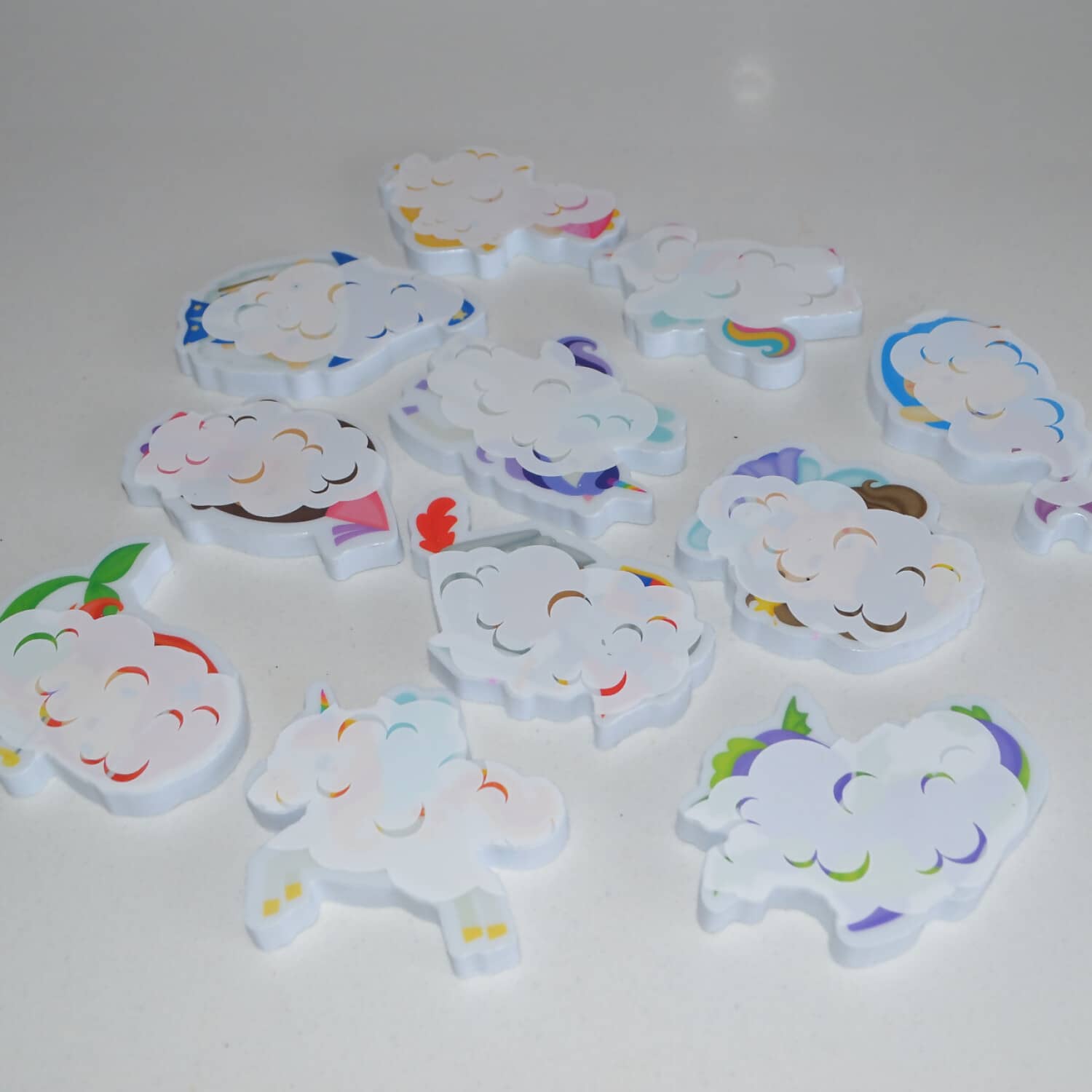 Buddy & Barney - Colour Changing Bath Stickers - Magical Creatures