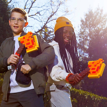 Nerf - Minecraft Firebrand Dart Blasting Axe 6 Nerf Elite Foam Darts