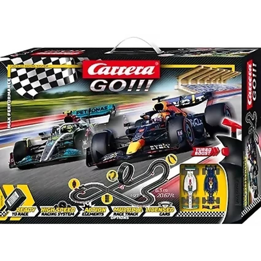 Carrera -  GO 1:43 - F1 Max Performance 6.3m Slot Car Set - Slot Car Track Set