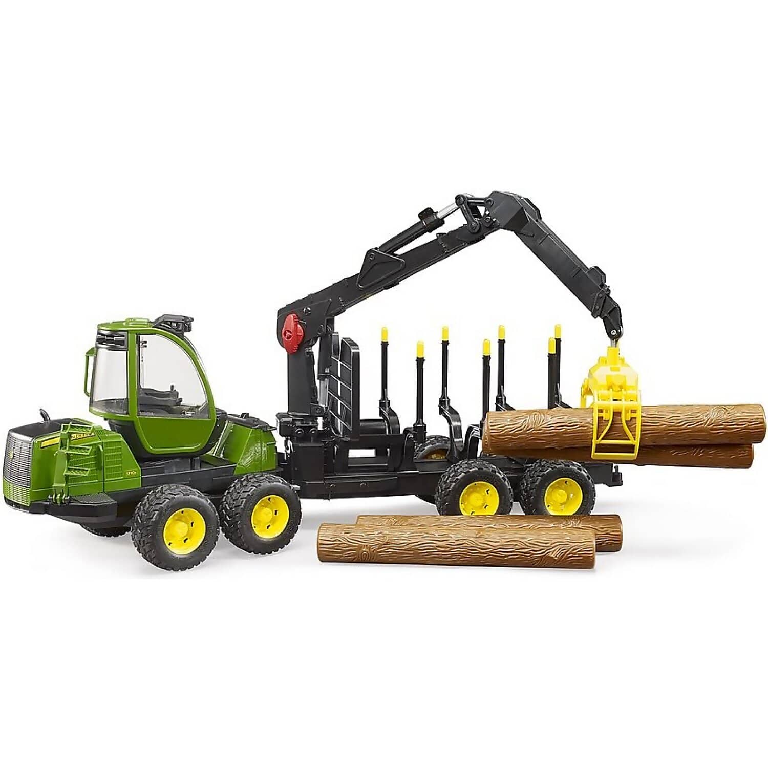 Bruder - John Deere 1210e Forwarder With 4 Trunks And Grab 1:16