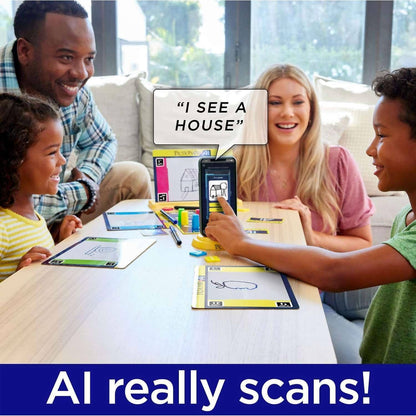 Mattel -  Games - Pictionary Vs. Ai Family Game For Kids And Adults And Game Night Using Artificial Intelligence