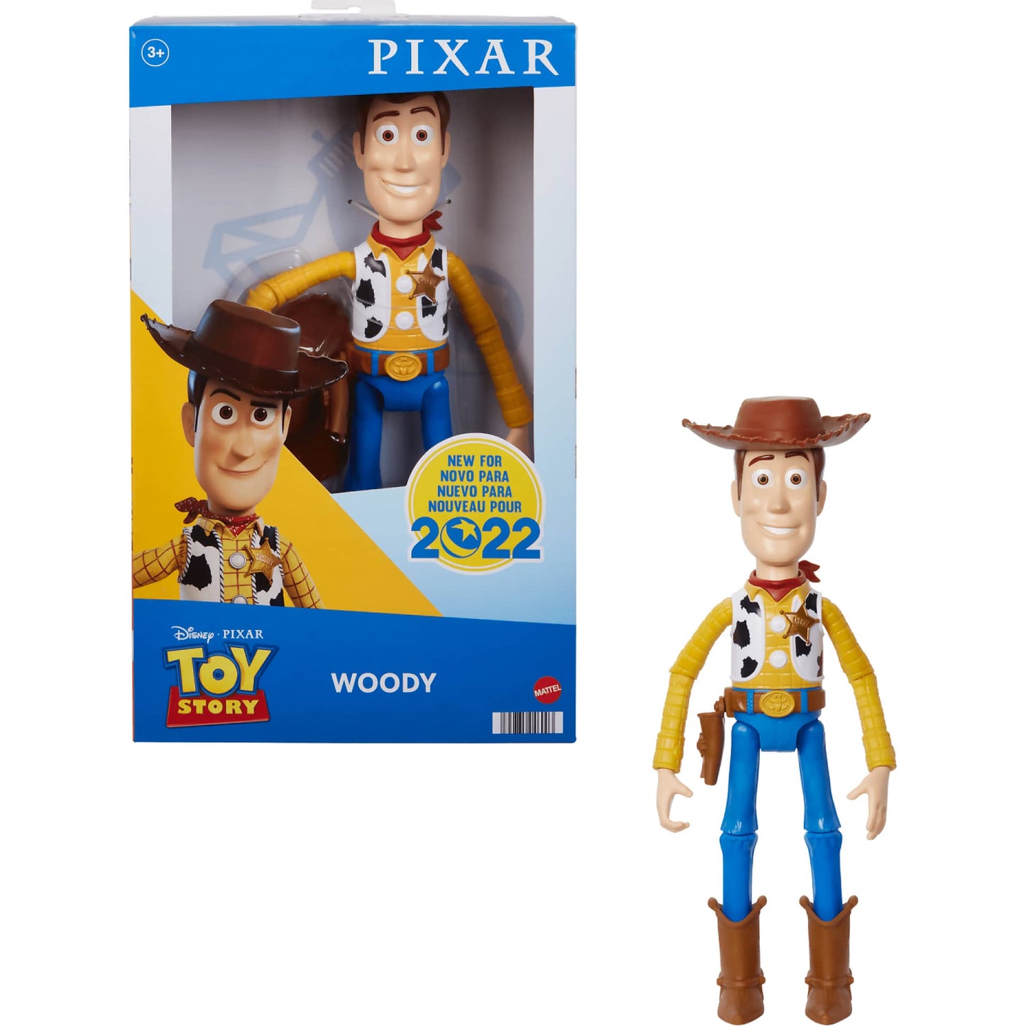 Disney -  Pixar - Toy Story Large Woody Action Figure Collectible Toy In 12-inch Scale