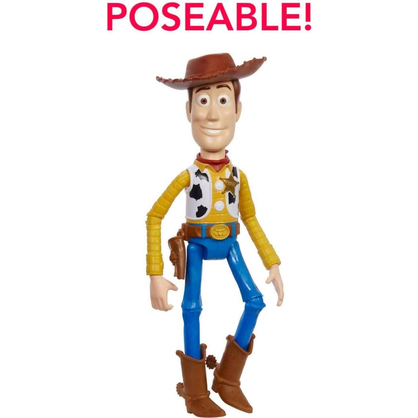 Disney -  Pixar - Toy Story Large Woody Action Figure Collectible Toy In 12-inch Scale