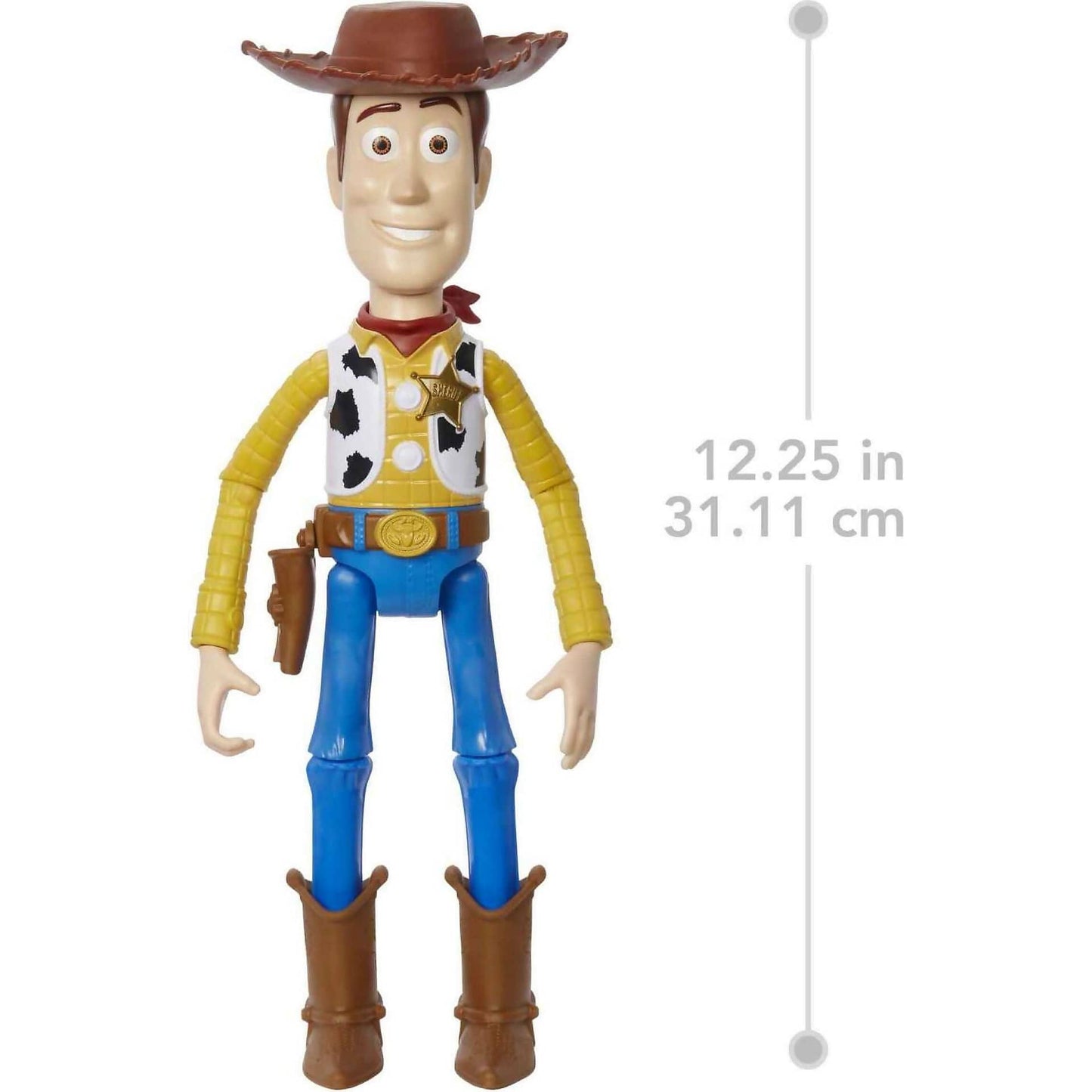 Disney -  Pixar - Toy Story Large Woody Action Figure Collectible Toy In 12-inch Scale