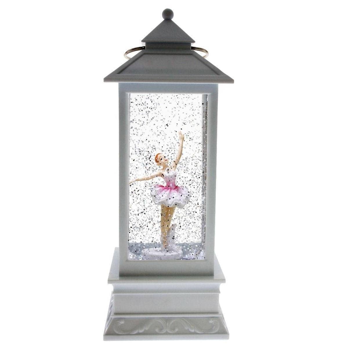 Cotton Candy -  White Lantern With Ballerina