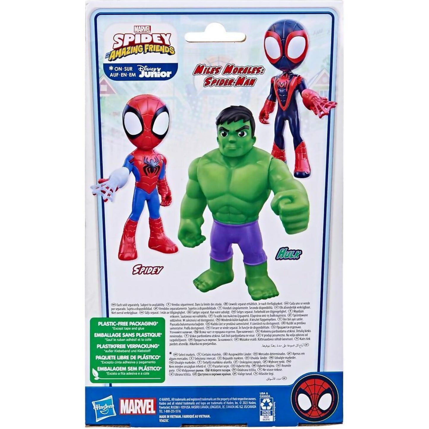 Marvel -  Spidey And His Amazing Friends Supersized Hulk Action Figure