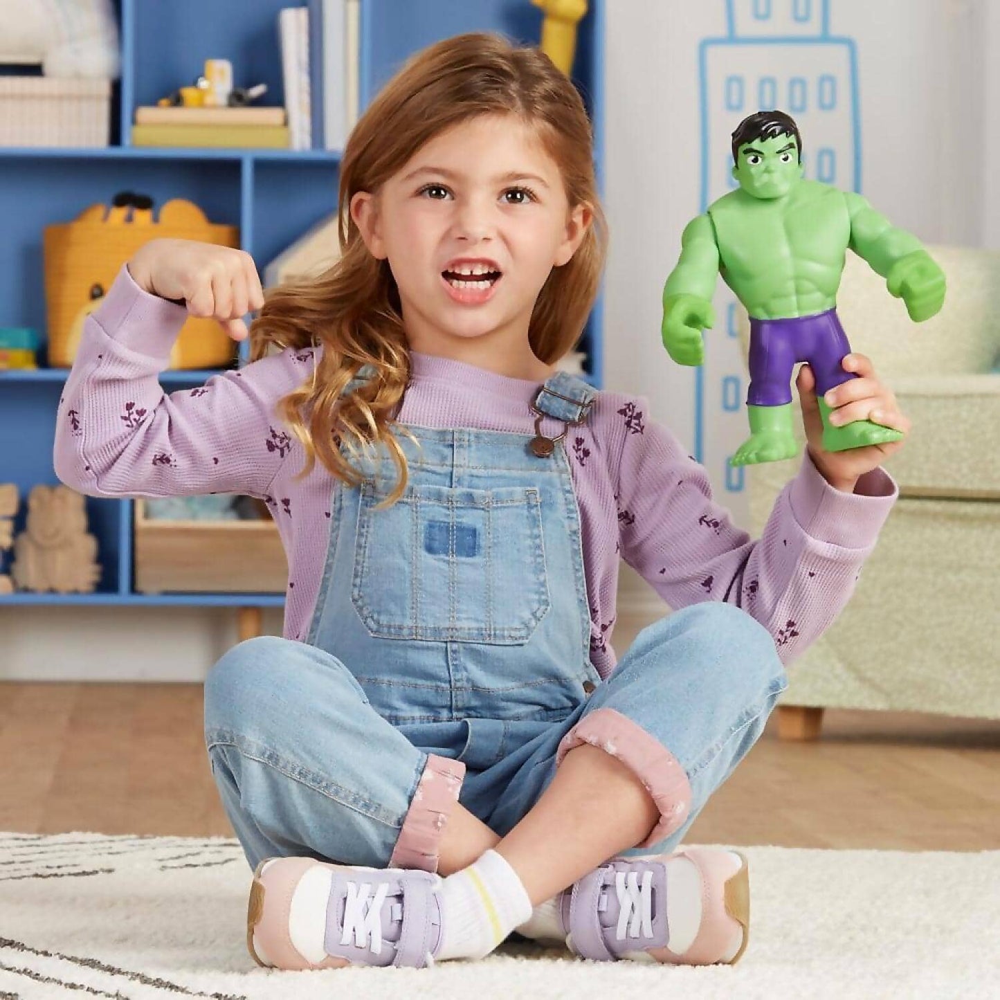 Marvel -  Spidey And His Amazing Friends Supersized Hulk Action Figure