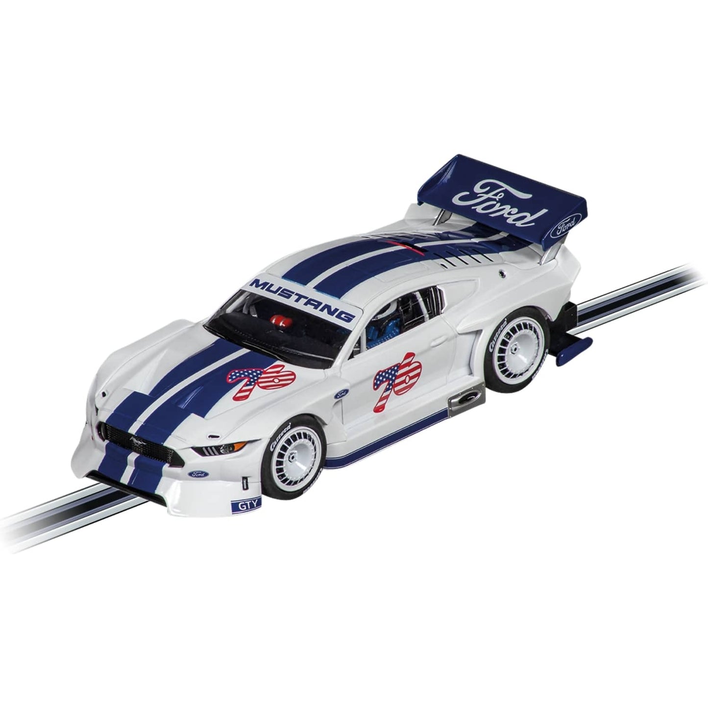 Carrera -  Evolution 1:32 - Ford Mustang GTY No.76 - Slot Car Also Suits Scalextric