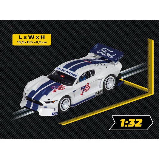 Carrera -  Evolution 1:32 - Ford Mustang GTY No.76 - Slot Car Also Suits Scalextric