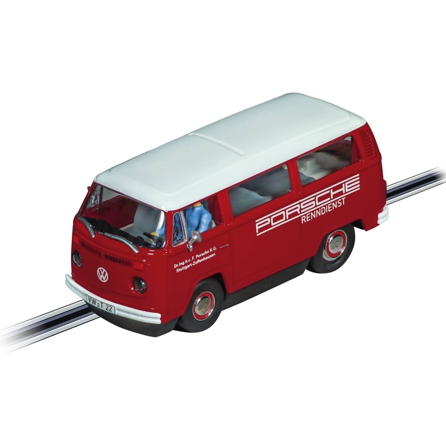 Carrera -  Evolution 1:32 - VW Bus T2b Porsche Renndienst - Slot Car Also Suits Scalextric