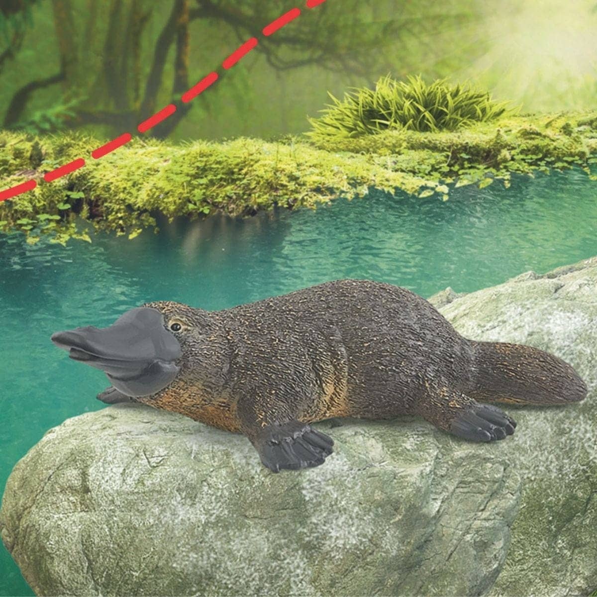 Schleich - Platypus   Wildlife Animal Figurine