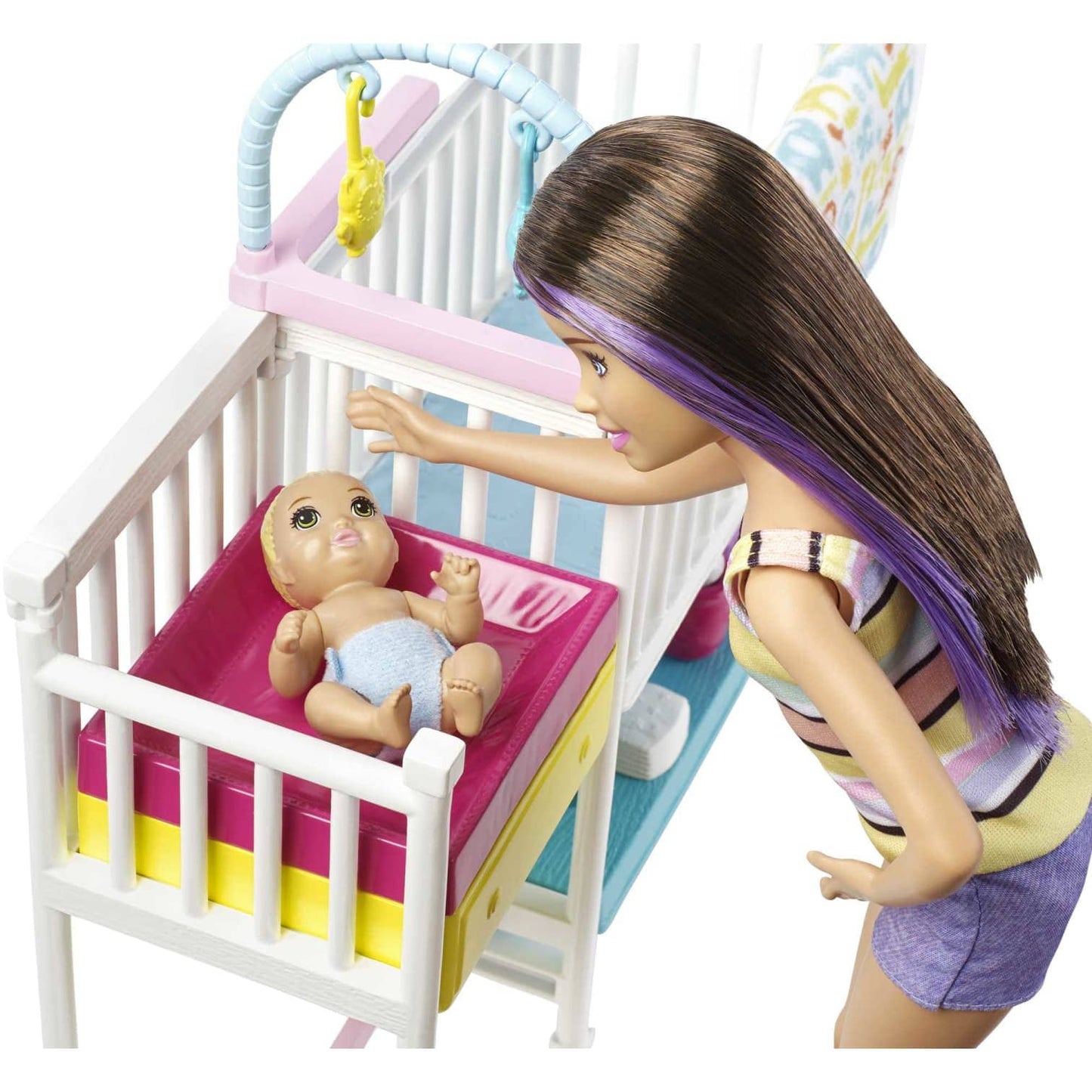 Barbie -  Skipper Babysitters Inc Nap N Nurture Nursery Dolls And Playset  Mattel