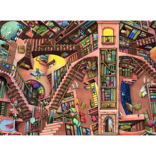 Ravensburger - Ludicrous Library Jigsaw Puzzle 500 Pieces