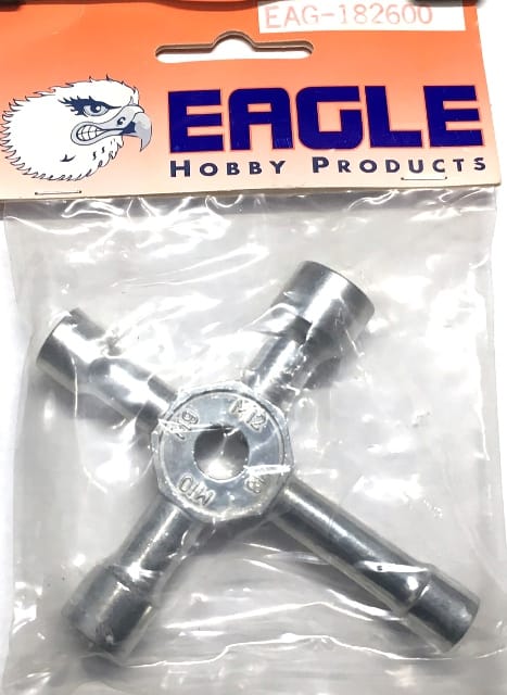 Eagle Hobby Products - WRENCH 4WAY METRIC SHORT 182600