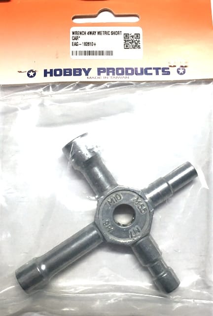 Eagle Hobby Products - WRENCH 4WAY METRIC SHORT 182610