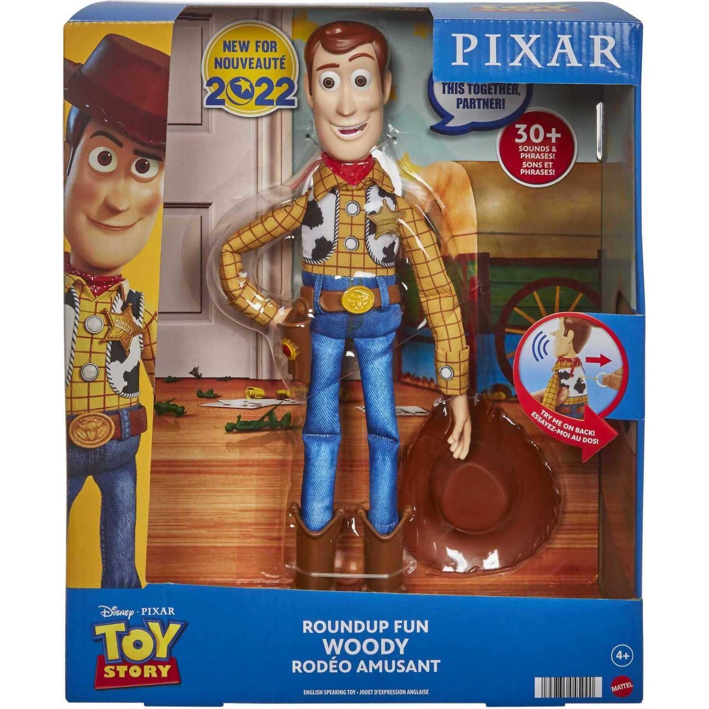 Disney -  And Pixar Toy Story - Woody Talking Toy 20 Phrases Of Roundup Fun - Mattel
