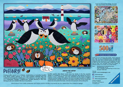 Ravensburger - Puffinry! Jigsaw Puzzle 500 Pieces