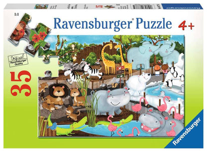Ravensburger - Day At The Zoo Jigsaw Puzzle 35 Pieces