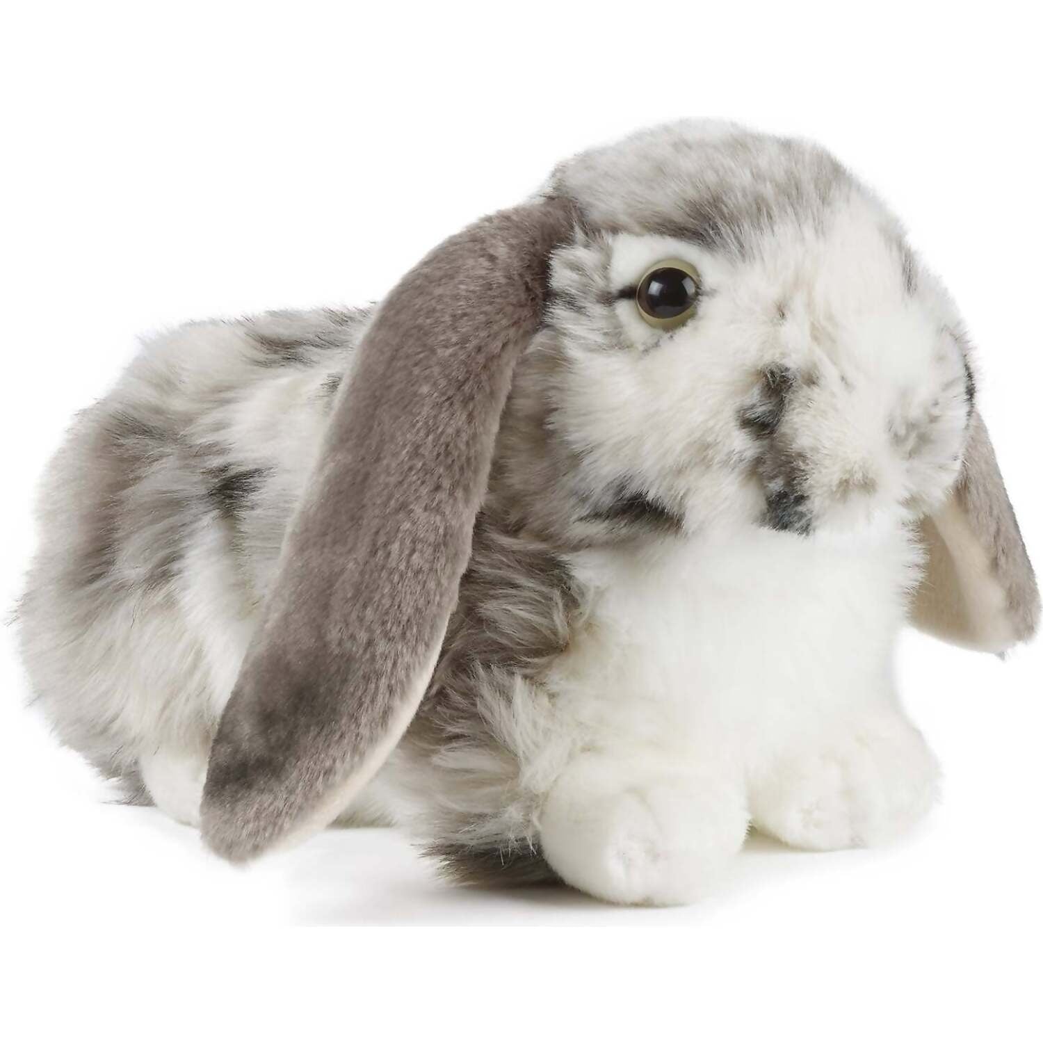 Living Nature - Grey Dutch Lop Eared Rabbit 26cm Plush