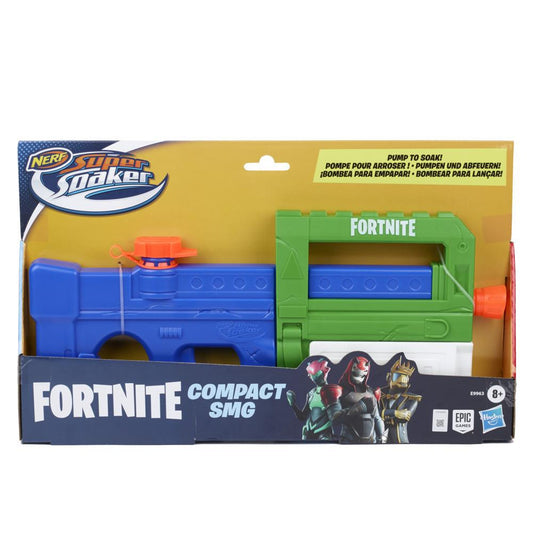 Nerf -  Super Soaker Fortnite Compact Smg Water Blaster - Pump-action Water-drenching Fun - For Youth Teens Adults