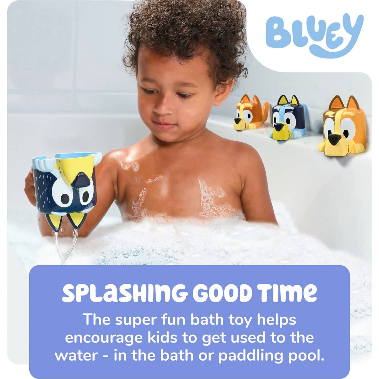 TOMY -  - Toomies - Bluey's Family Pourers Featuring Chilli Bandit Bingo And Bluey - Tomy