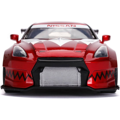Jada Toys - Power Rangers 2009 Nissan GT-R with Red Ranger 1:24 Scale Diecast Vehicle & Figure Set