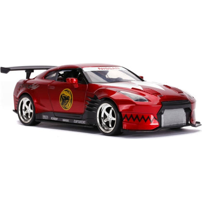 Jada Toys - Power Rangers 2009 Nissan GT-R with Red Ranger 1:24 Scale Diecast Vehicle & Figure Set