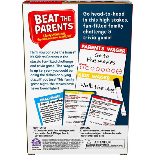 Spin Master -  Games - Beat The Parents Travel Ready To Roll Board Game
