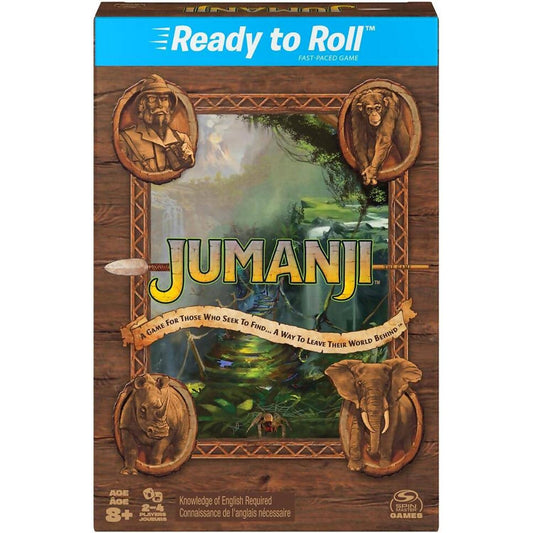 Spin Master -  Games - Jumanji Travel Ready To Roll Game