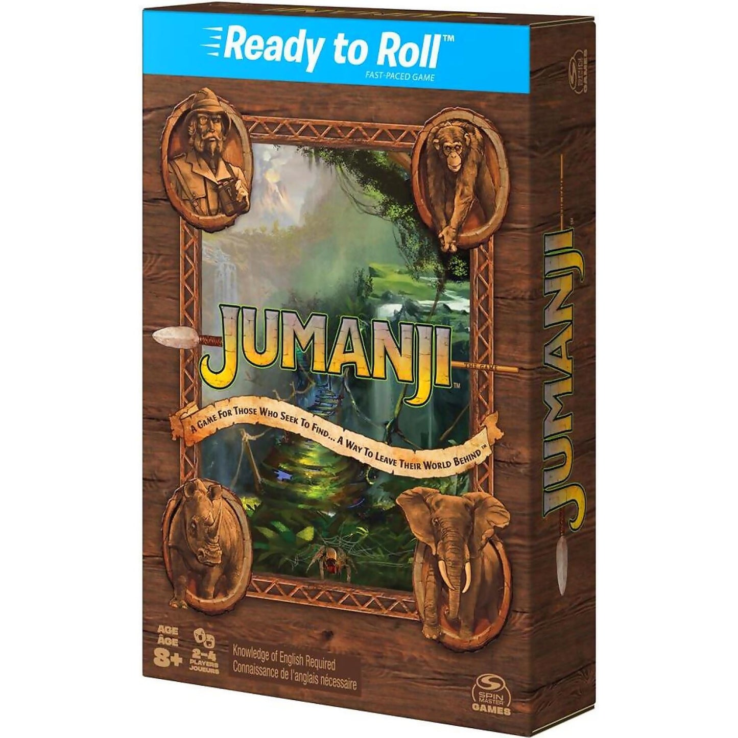 Spin Master -  Games - Jumanji Travel Ready To Roll Game