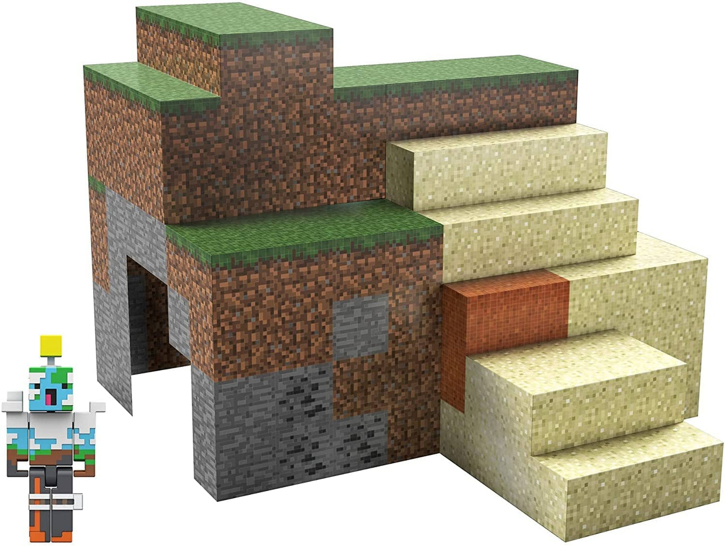 Minecraft -  Overworld Protector Playset Including Accessories & Blocks Playset