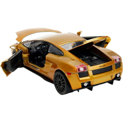 Jada Toys - Fast & Furious 10 Lamborghini Gallardo (Gold) 1:24 Scale Diecast Vehicle