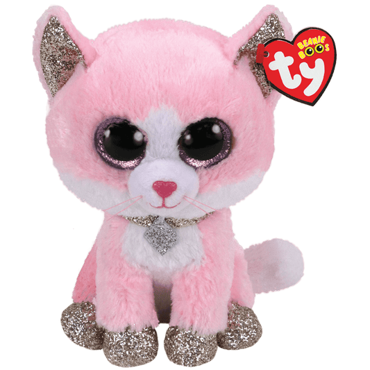 Ty - Beanie Boos - Fiona - Pink Cat 23cm Medium