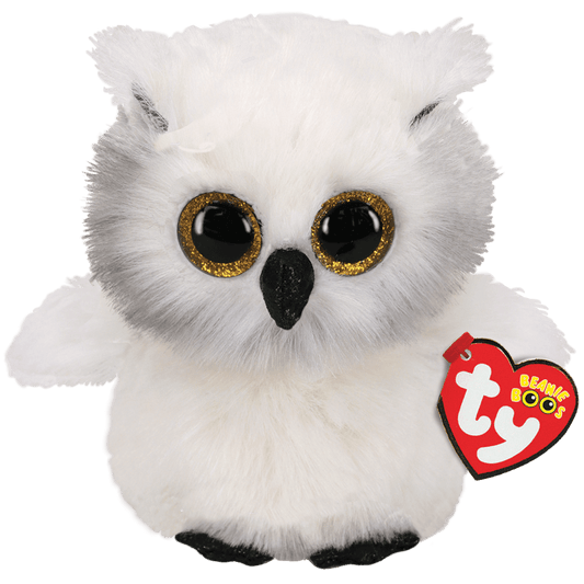 Ty - Beanie Boos - Austin - White Owl 15cm Small