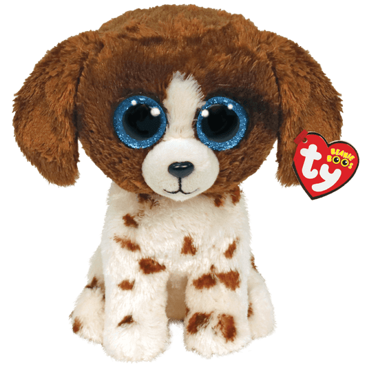 Ty - Beanie Boos - Muddles - Brown And White Dog 15cm Small