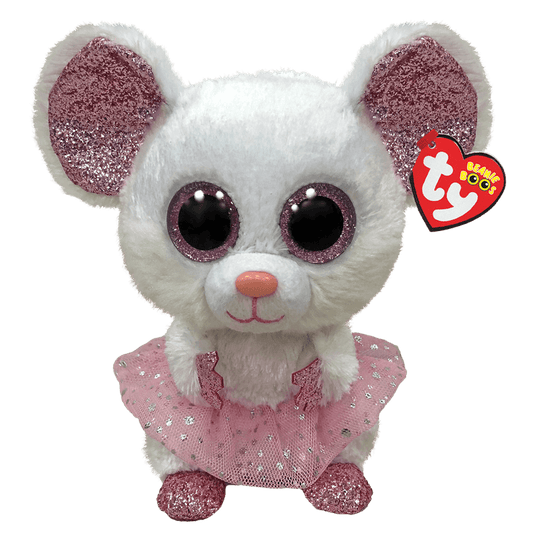Ty - Beanie Boos - Nina - White Ballerina Mouse 15cm Small