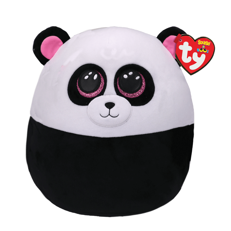 Ty - Squish-a-boos - Bamboo - Black And White Panda 25cm
