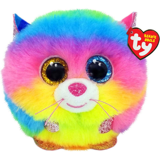 Ty - Beanie Ball - Puffies Gizmo Rainbow Cat