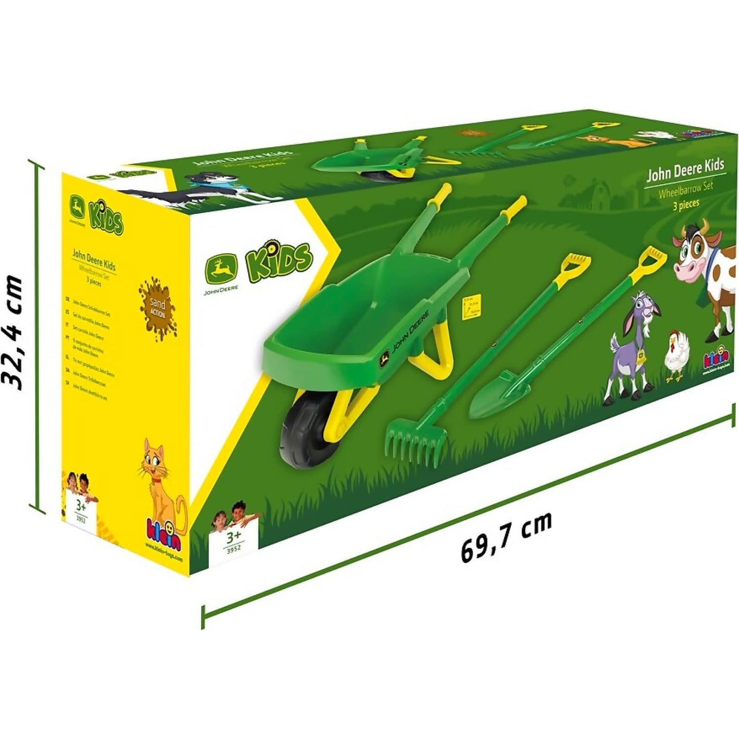 John Deere -  Kids - Wheelbarrow Set 78cm - Tomy